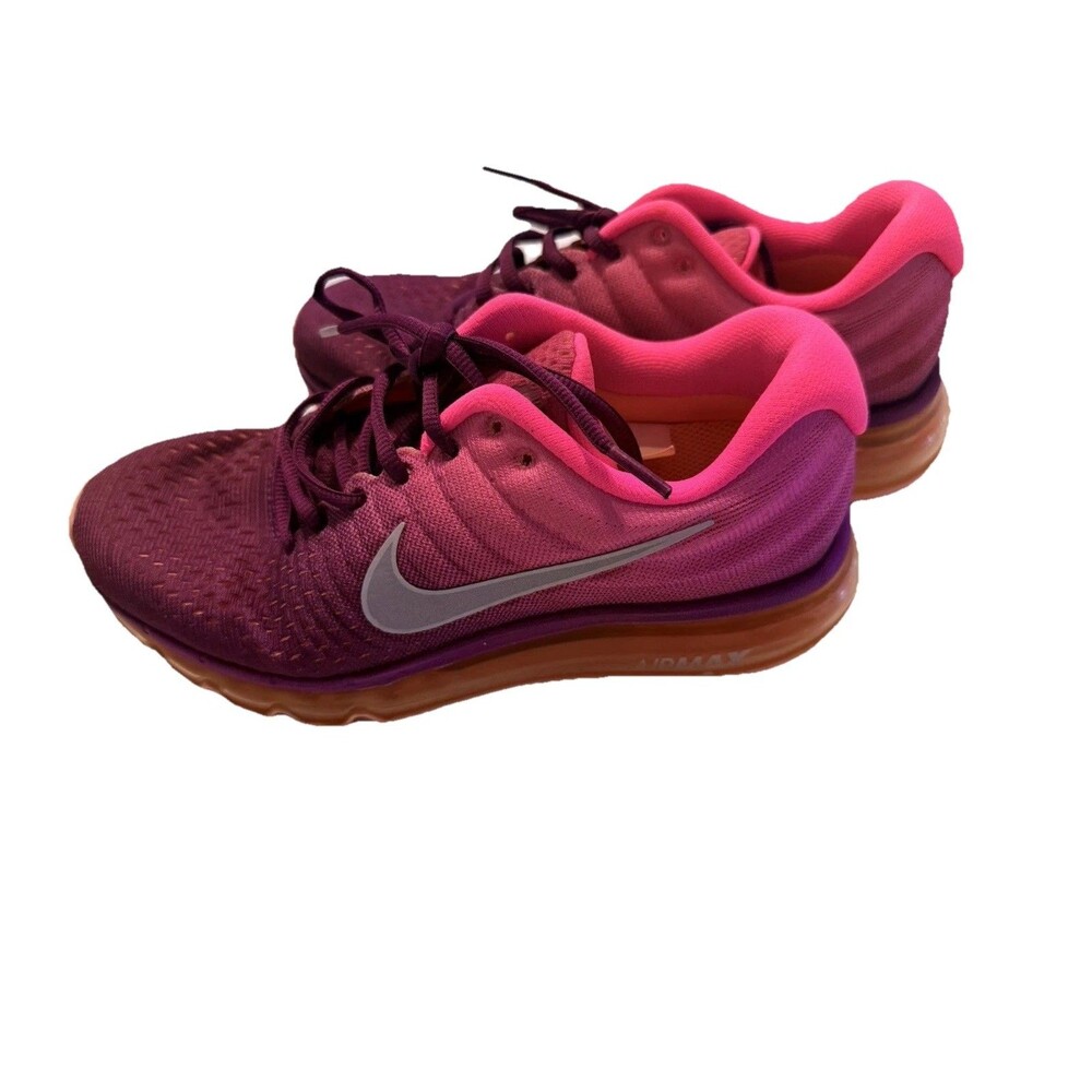 Nike Air Max 2017 Women’s Running Shoes Pink Orange Sneakers Size 7.5 Athletic